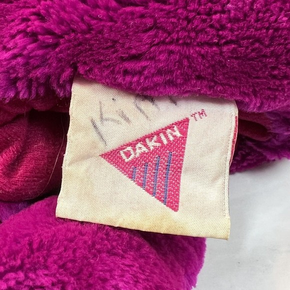 VINTAGE BARNEY & FRIENDS PLUSH HAND PUPPET 1992 DAKIN 14"  Dinosaur PBS - Picture 8 of 12